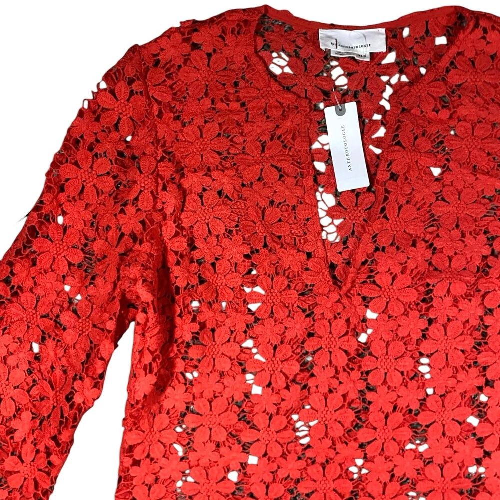 By Anthropologie 3D Floral Kaftan Cover Dress NWT - XS/S - Picture 3 of 5